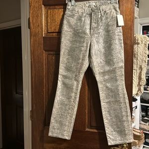 Good American cropped snake pants